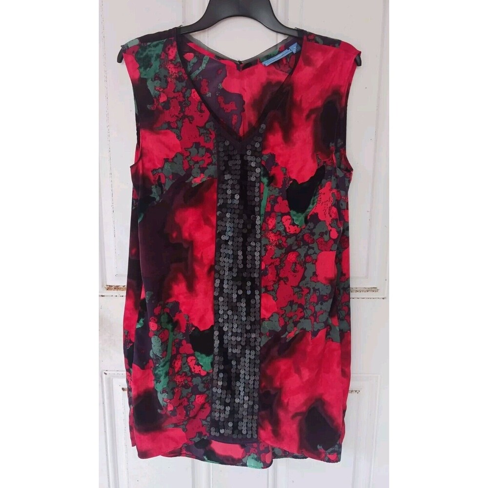 Simply Vera Vera Wang Sleeveless Red Dress Nightgown Slip Med Sequins Colors